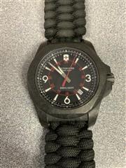 WATCH JEWELRY VICTORINOX SWISS ARMY, #170515684, 0KT, 99.38 GRAMS; BLK PARACORD